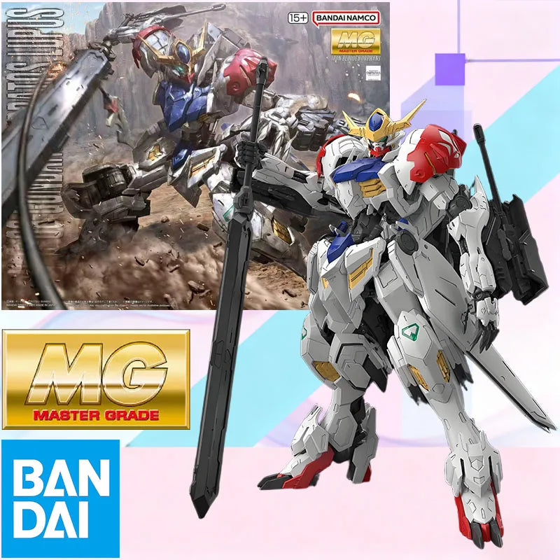 Low price In Stock BANDAI Original Box MG 1/100 GUNDAM BARBATOS LUPUS Action Figure Model Toy Gift for Kid Foam Box Packaging