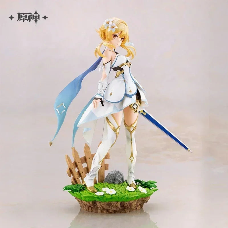 In Stock Kotobukiya Aether Lumine Original Anime Figure 27CM MiHoYo Genshin Impact Traveler Model Doll Collectible Figurine Toy