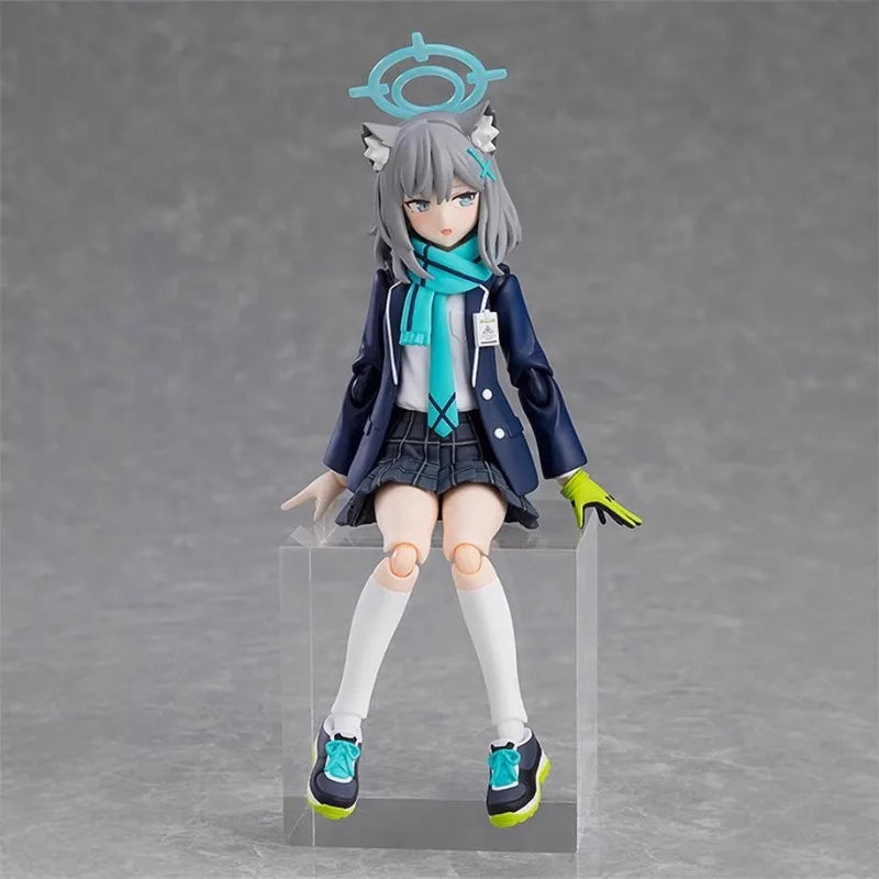 Auf Lager: Blue Archive Sunaookami Shiroko Figma 14,5 cm KO Ver. Actionfigur, Anime-Modell, Spielzeugpuppe, Dekoration, Sammlerstück