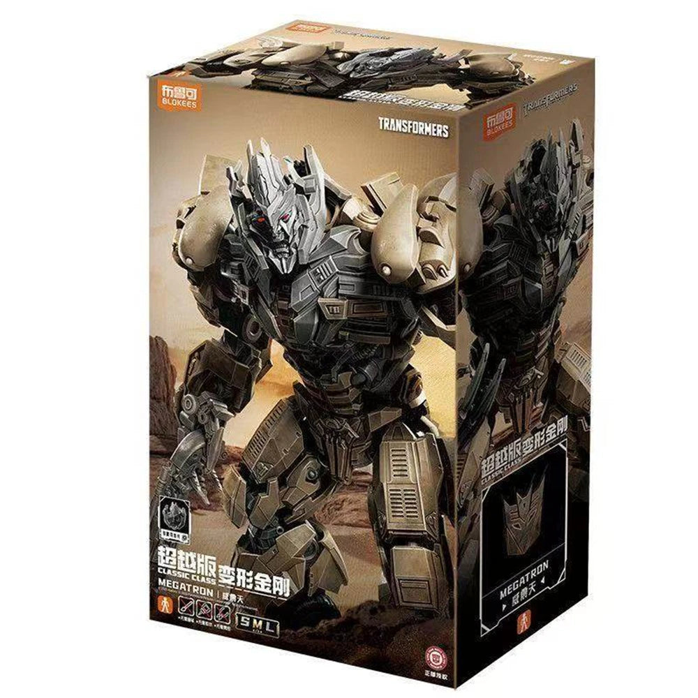 BLOKEES Original Transformers Megatron CLASS Version Transformation Assembled Action Figure Autobots Model Toys Ornaments Gift