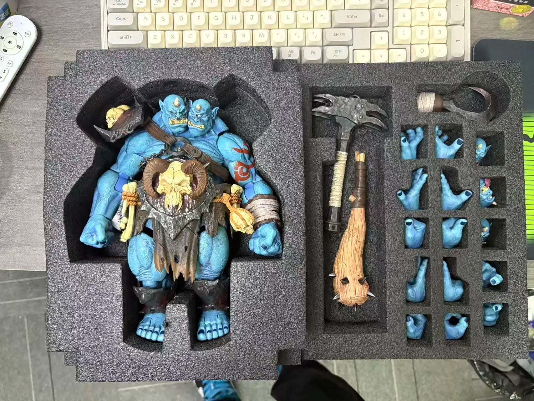 In Stock Adventurer World Skull Crusher. Ogruth Ogre Warrior Action Doll