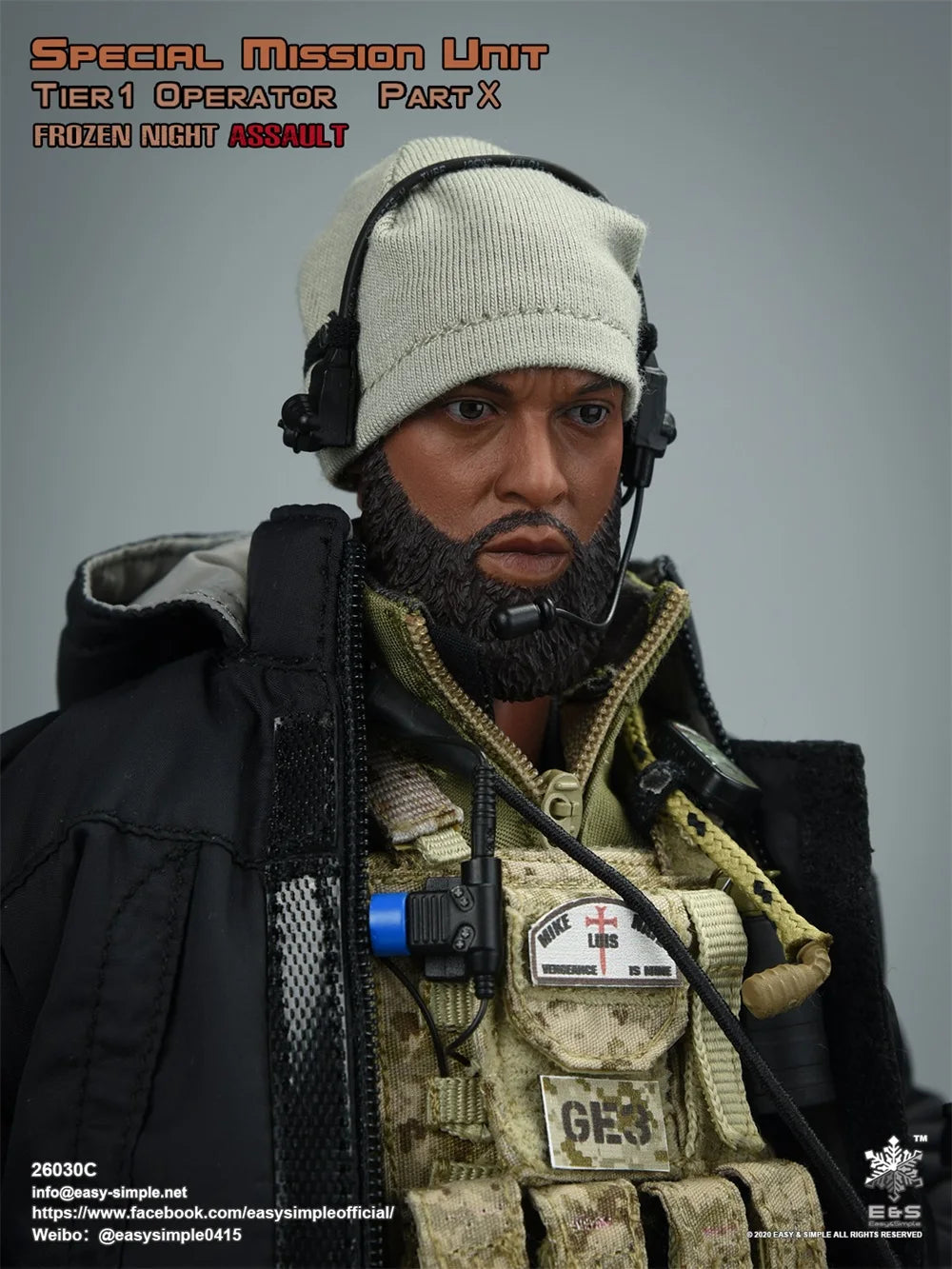 Hot Sales 1/6 Easy&Simple ES 26030C Special Mission Unit Part X Frozen Night Assault Full Set Moveable Action Figure For Fans