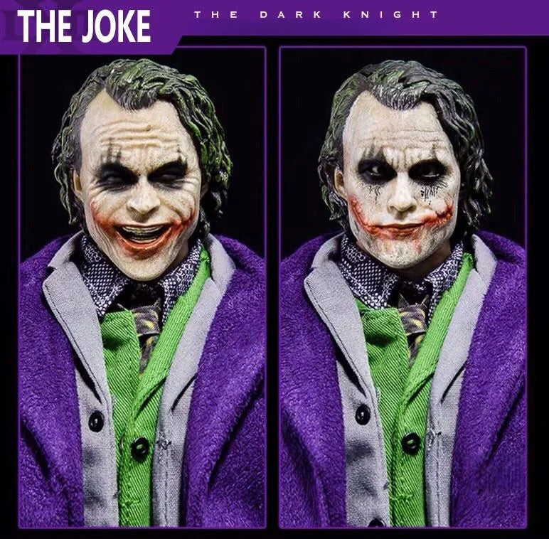 HC Hot Toys Real Clothes Joker Figure The Comedian Play Arts The Dark Knight 1/6 Articulated Joints Collectible Model Toy 30CM