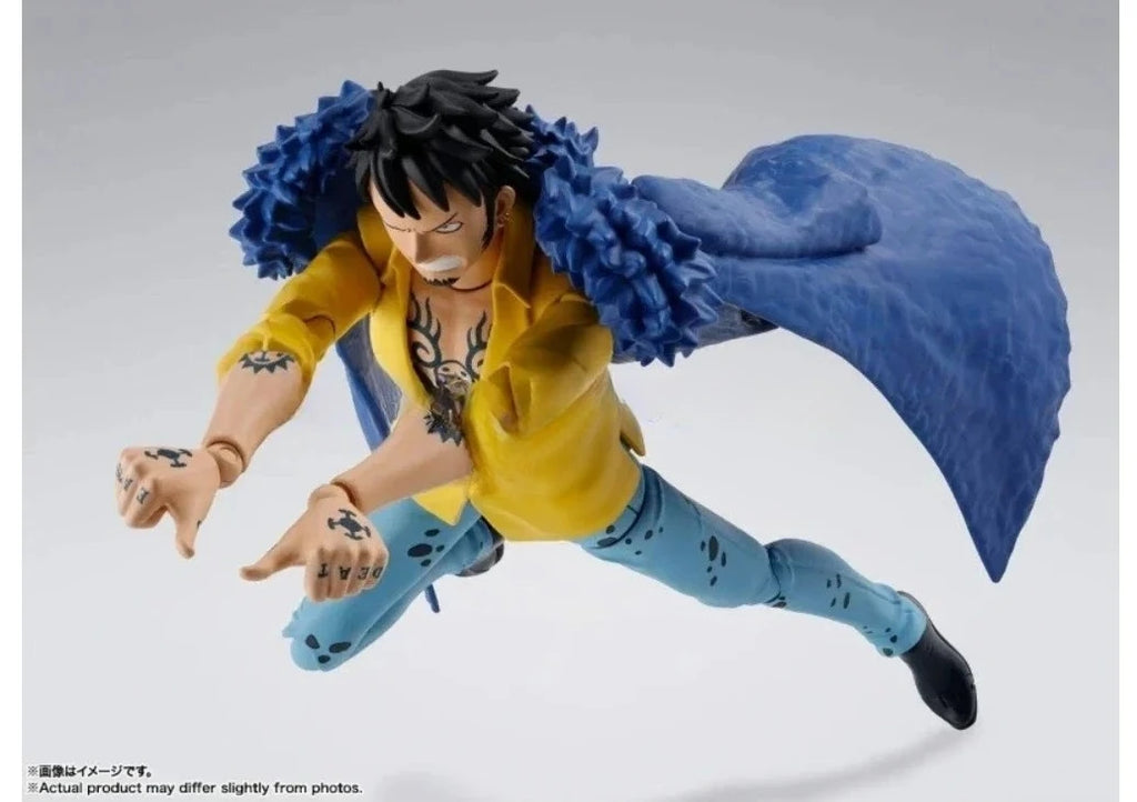 100% Original Bandai S.H.Figuarts SHF One Piece Trafalgar Law Luffy Yamato Anime Action Figures Toys Model Collector SH Figuar