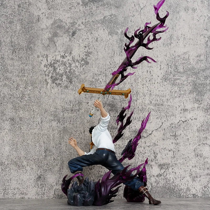 Neue Hawkeye Figuren One Piece Mi Hawk Action-Cartoon-Figur 35 cm PVC-Statue Modell Ornament Dekoration Kinderspielzeug Geschenke
