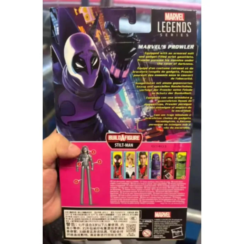 Original Hasbro Marvel Legends Series SPIDER-MAN INTO THE SPIDER-VERSE PROWLER Anime Figure Collection Model Toys