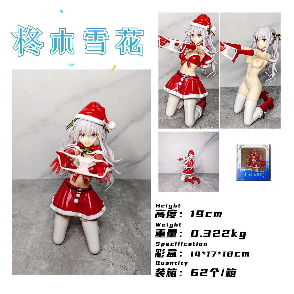 19CM Anime Hiiragi Snowflake Figure Kneeling Anime Model Toy Gift Collection Decoration Ornament PVC
