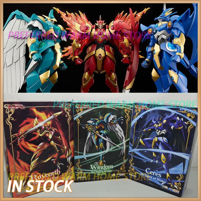 In Stock GSC MODEROID Magic Knight Rayearth Assembly Model Figure Model Toys Ceres/Rayearth/Windom the Spirit of Water/Fire/Air