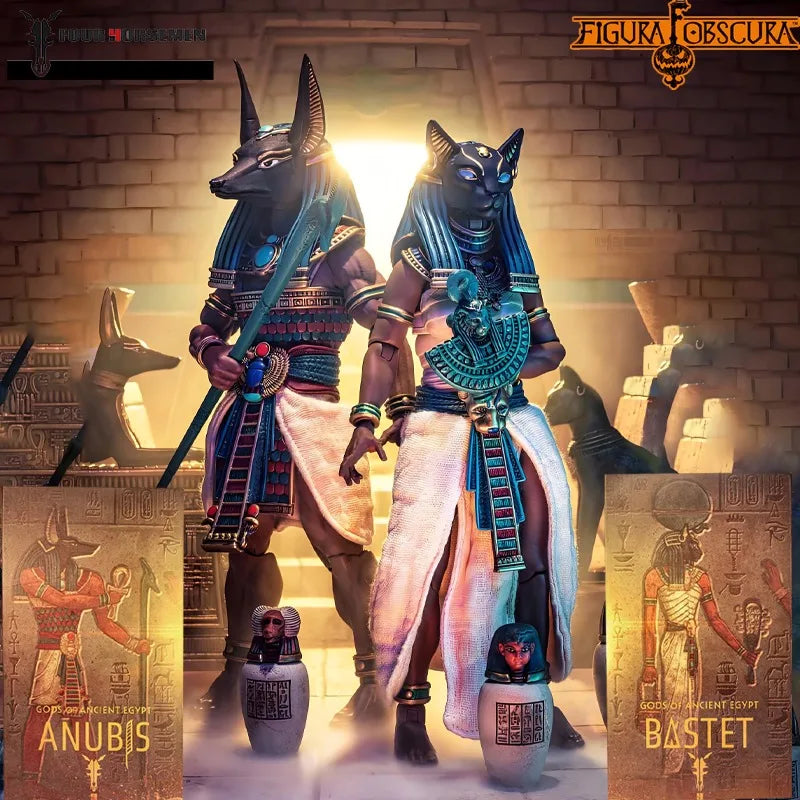 Four Horsemen Studios Genuine Figura Obscura Series BAST Anubis Movable Finished Product Model 1/12 Boy's Gift Collectibles