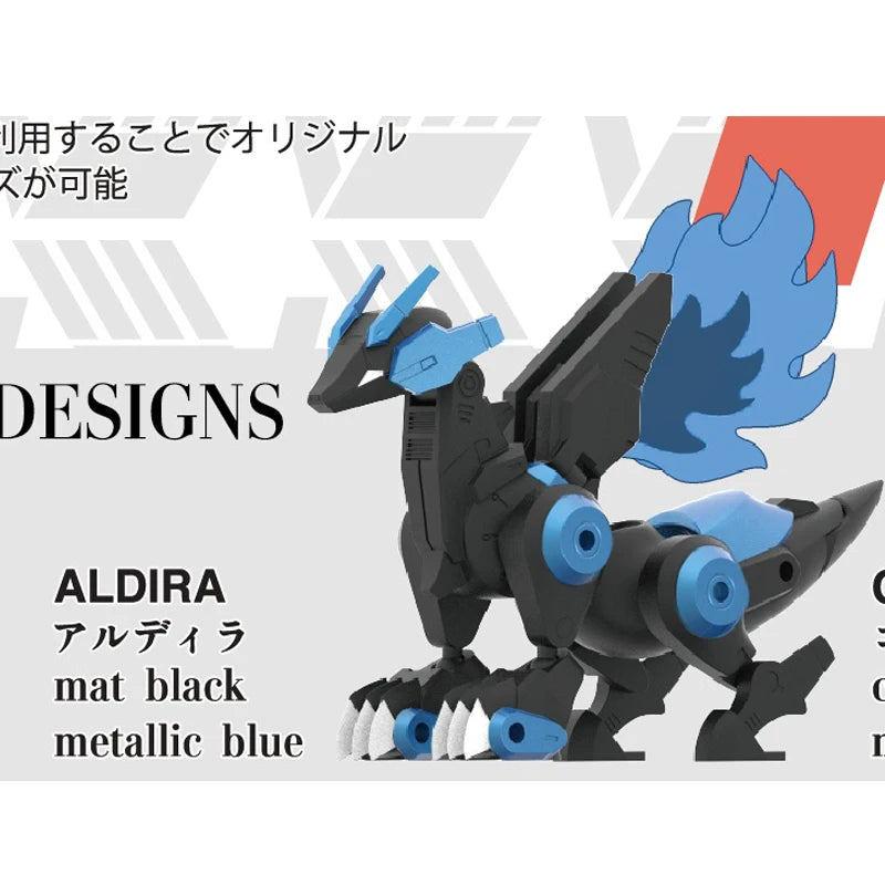 SO-TA Gashapon Capsule Toy Mechanical Dinosaur P3 Buildable Model Kit - Transformable & Poseable Action Figure Model Toys