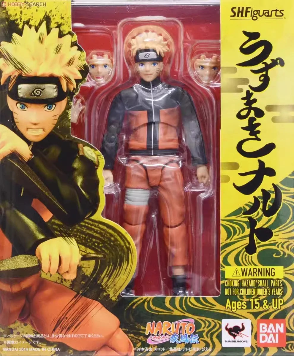 Bandai Original S.H.Figuarts Series Naruto Action Figure Anime Movable Character Assembly Figures Model Toys Collectible Model