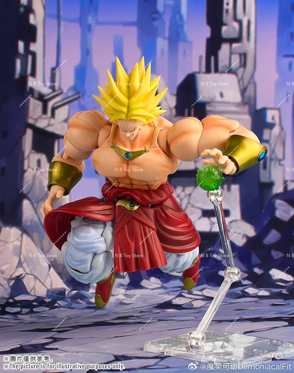In Stock Dragon Ball Demoniacal Fit DF SHF SSJ Legendary Berserker Broly Action Figure Toy Gift Model