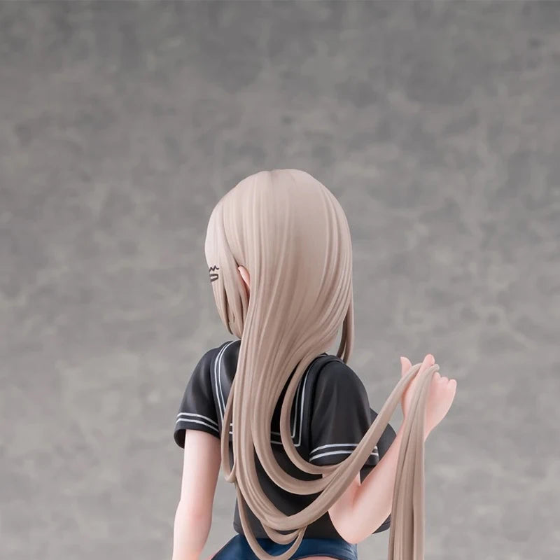 In Stock 28cm Tsugi No Jugyou Wa Suiei Yuzu Anime Figure Before The Swim Getting Ready To Change PVC Statue Collection Model Toy