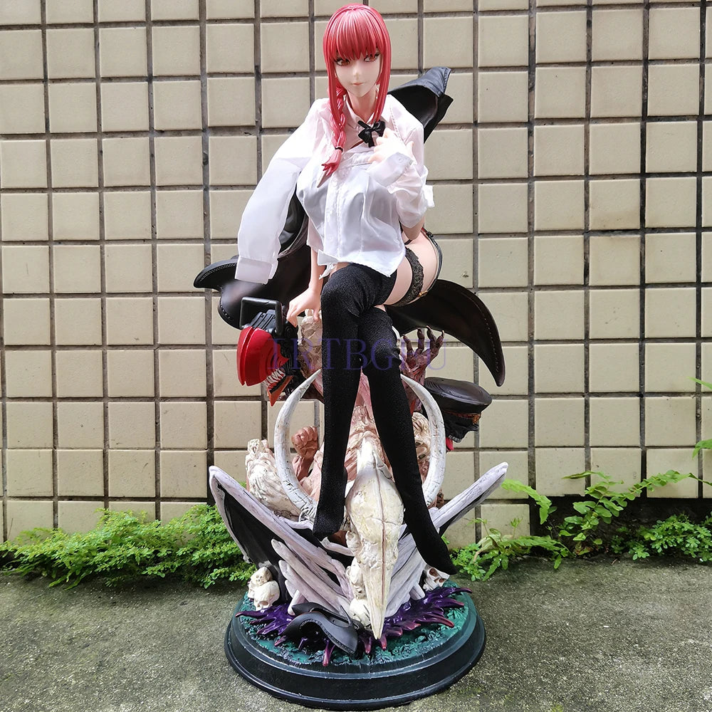 47cm GK Chainsaw Man Makima 1/4 Girls Toys With Clothes Japanese Anime PVC Action Figure Toy Game Collectible Model Doll