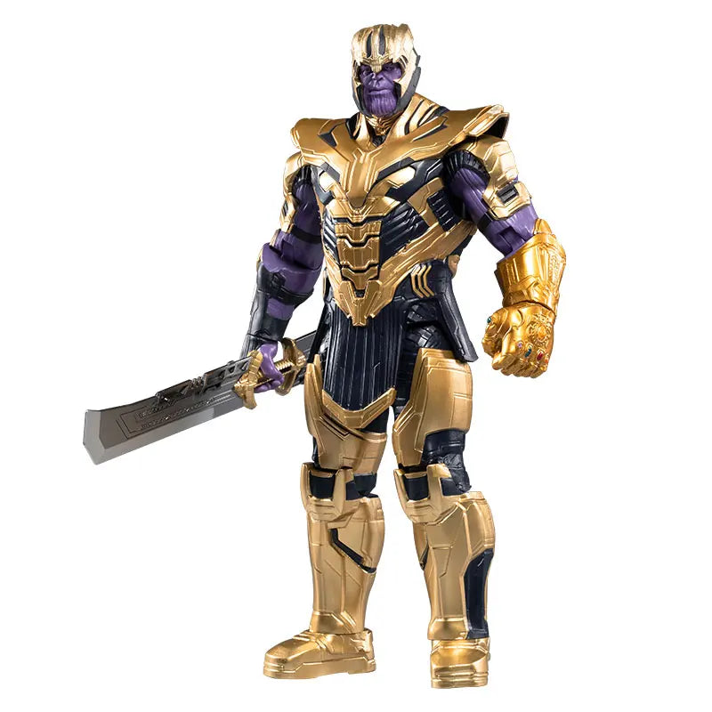 Genuine Marvel Character 14-inch Thanos Hand Action Avengers 4 Simple Joint Action Figure 1:5 Children Gifts with Color Box