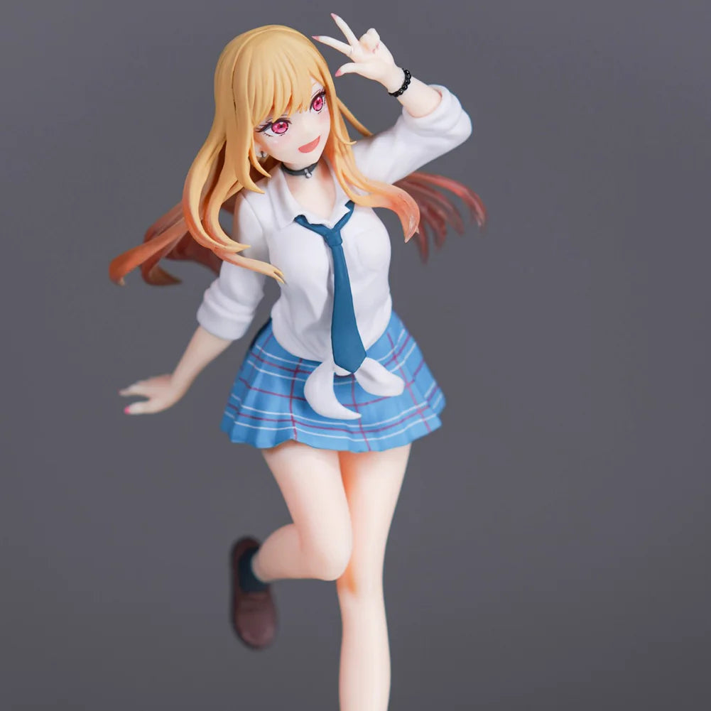 Anime Kitagawa Marin Figur Kitagawa Marin Actionfigur JK Schuluniform Mädchen Figur Statue Sammlung Modell Spielzeugpuppe Geschenke