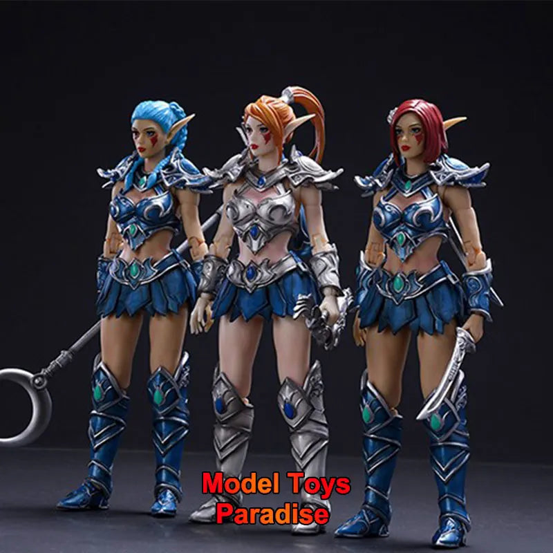 Auf Lager Lazy Monster Studio 17CM Sammlerstück WOW Tyrande Oak Town Elf Hunter Guard Soldatin Actionfigur Modell Geschenke