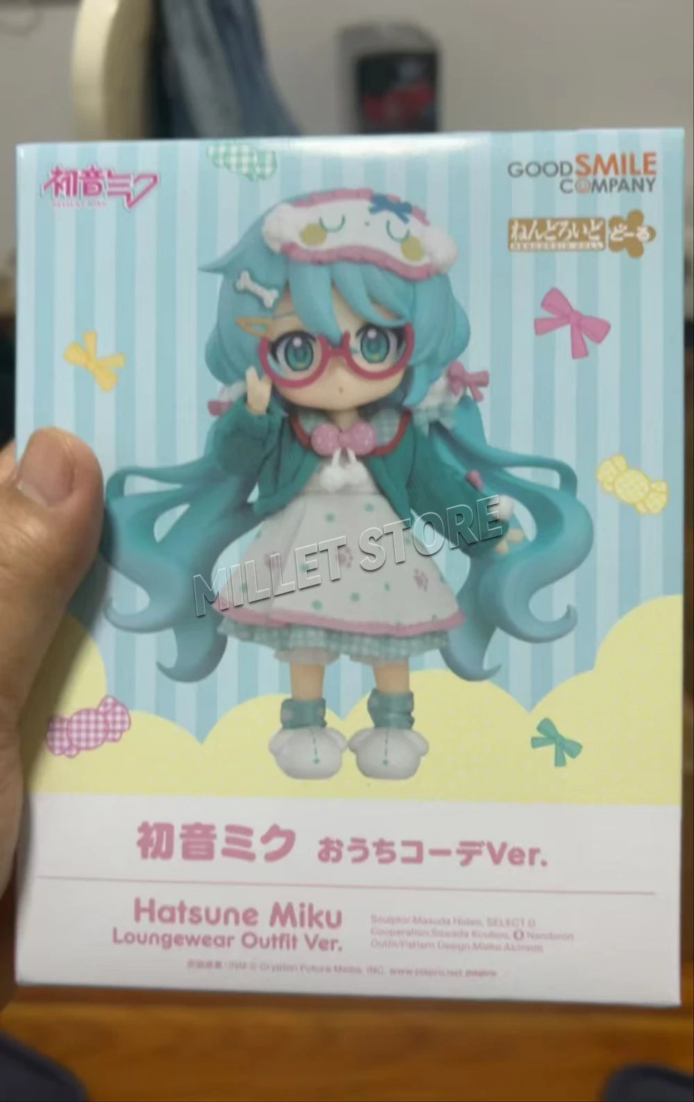 Original GSC Hatsune Miku 01 Doll Vocal Series PVC Loungewear Outfit Ve  Anime Figure Model Collection Toy Gift