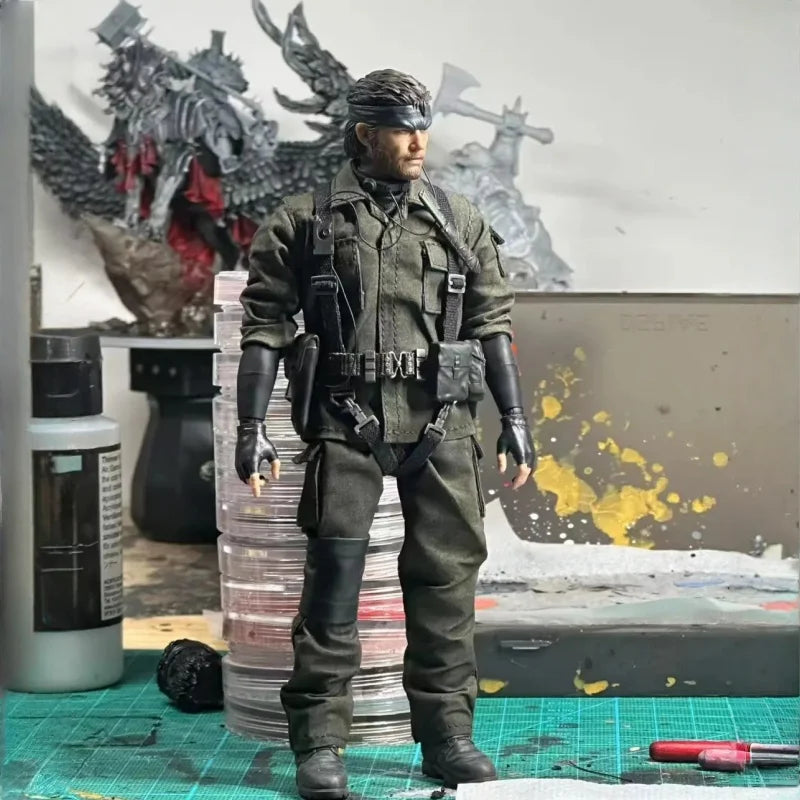 New 1/12 Metal Gear Snake Figure Viper Agent Kraken Studio Metal Gear Snake Anime Model Movable Joints Toy Collection Gift
