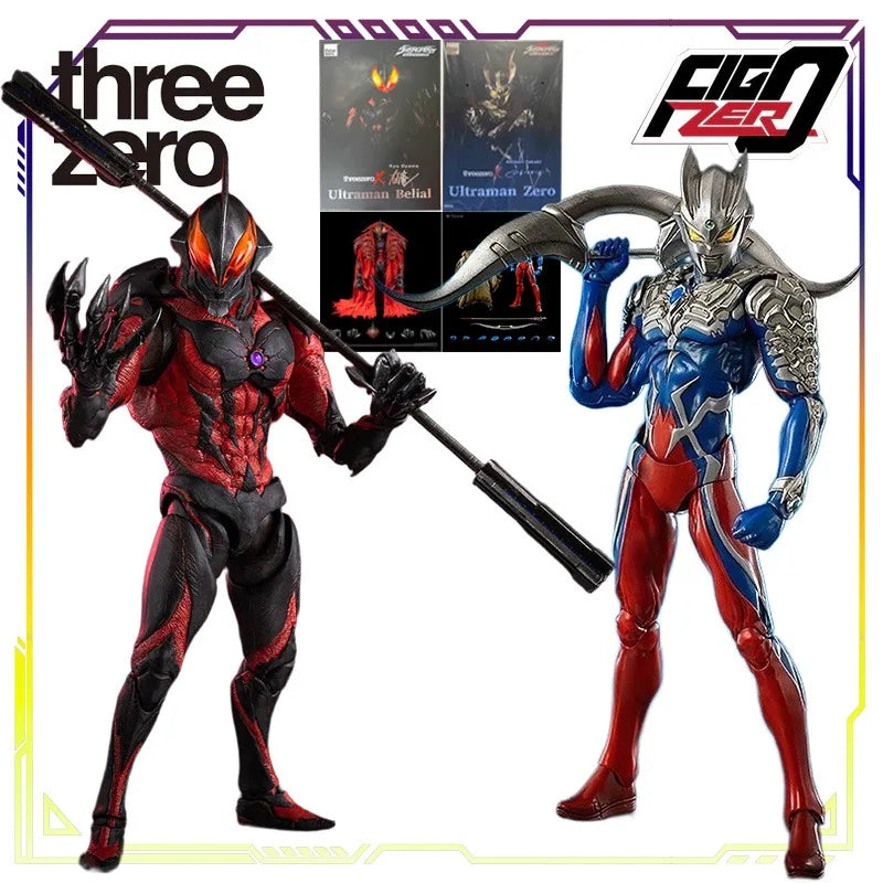 Spot Supply 3A Toys ThreezeroX Original Ultraman Belial Collectible Movable Action Figure Toys Gifts for Boys & Collectors