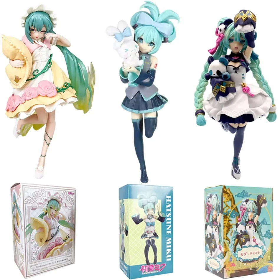 Animation Anime Beautiful Girl Hatsune Miku Handmade Devil Hatsune Miku Cat Ear Hatsune Miku Cute Handmade PVC Model Decorations