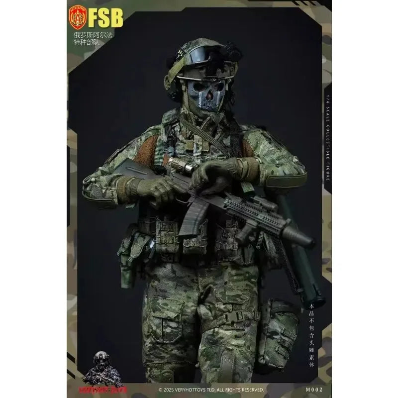 VERYHOT M002 Presale 1/6 Scale Male Russian Alpha Special Forces Clothes Set Model Fit 12'' Action Figure Body Doll Set Model