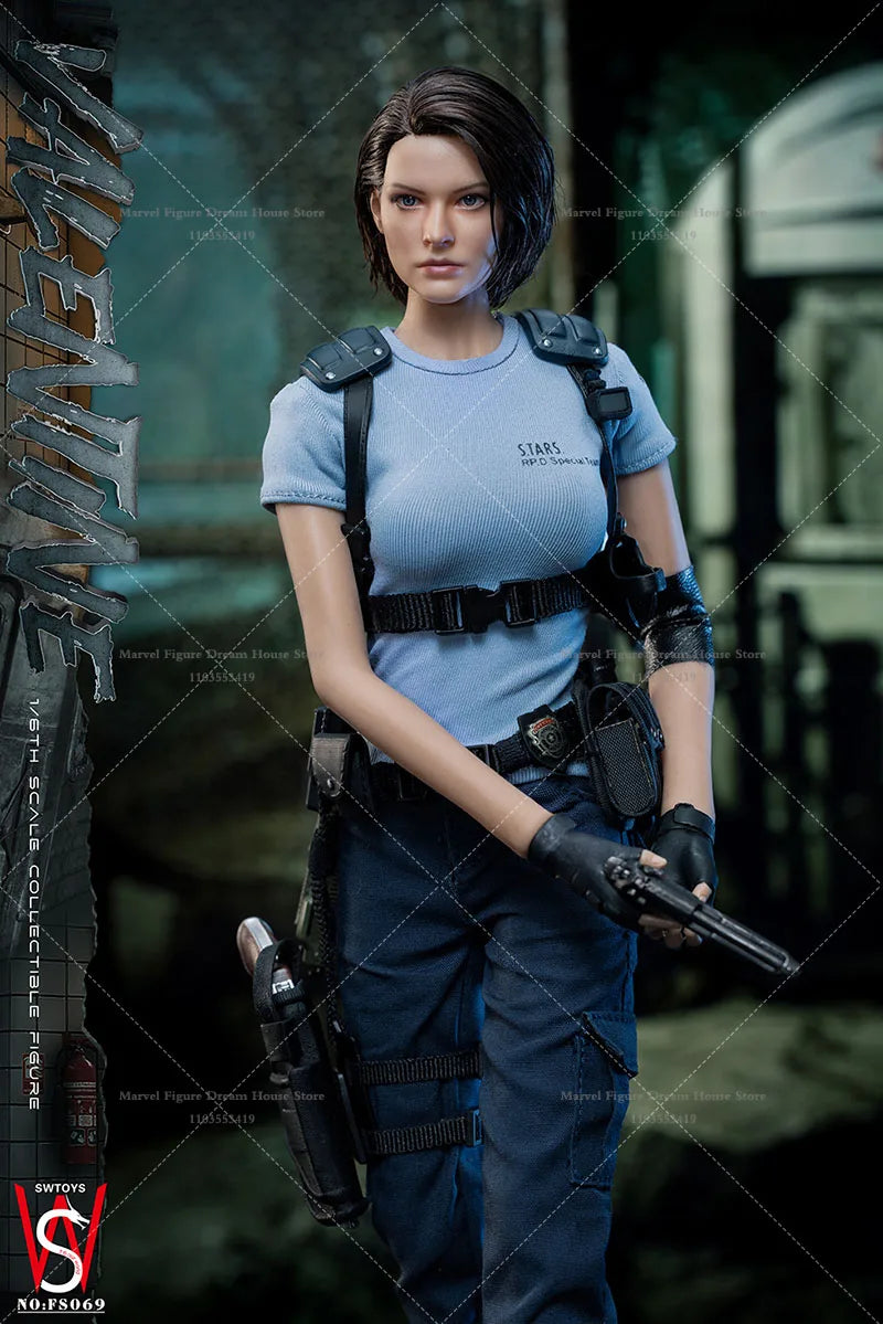 SWTOYS FS069 1/6 Scale Jill Police Special Forces Efficient Blue Uniform 12-inch Full Set Action Figure Soldier In Stock