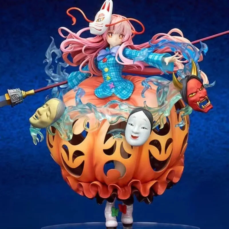 100% Original:Touhou Project Hata no Kokoro 21cm PVC Action Figure Anime Figure Model Toys Figure Collection Doll Gift