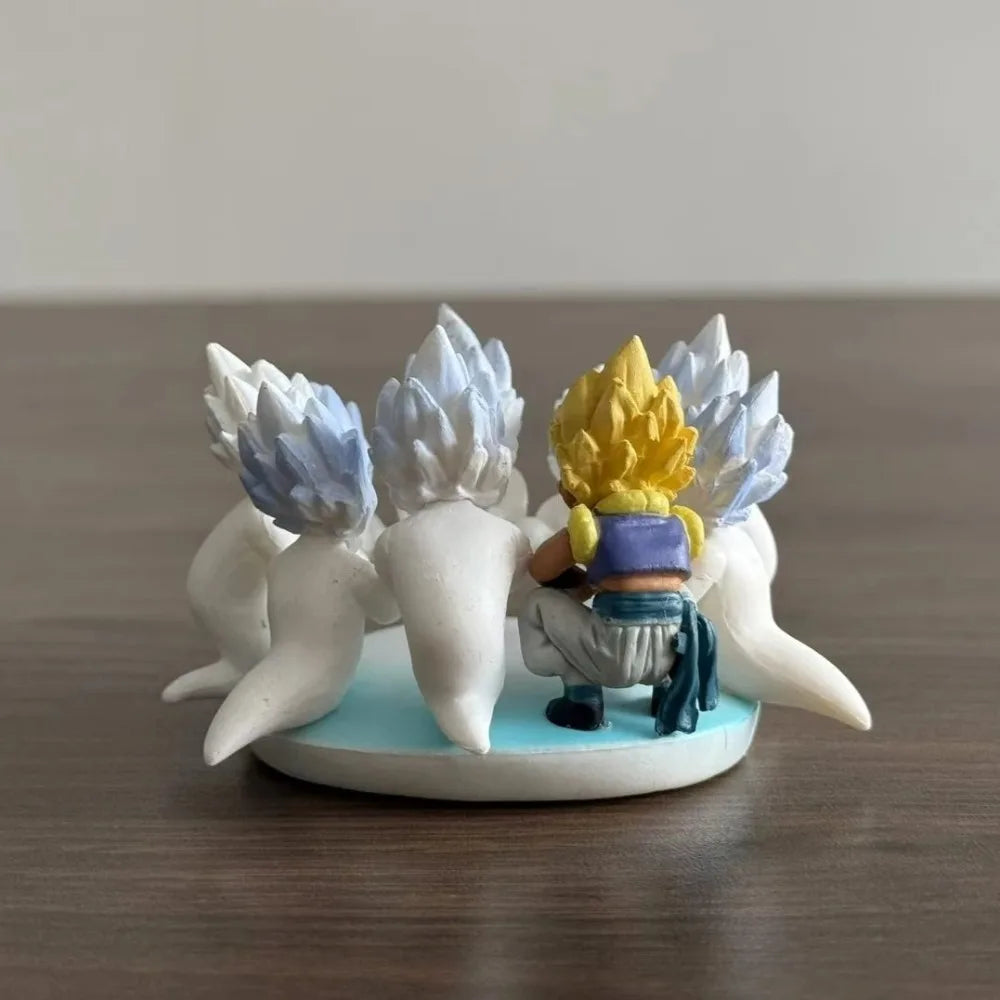 4,5 cm/1,77 Zoll Anime Dragon Ball Figur Ghost Gotenks Actionfiguren PVC Statue Desktop Ornamen Sammlung Modell Spielzeug Geschenke