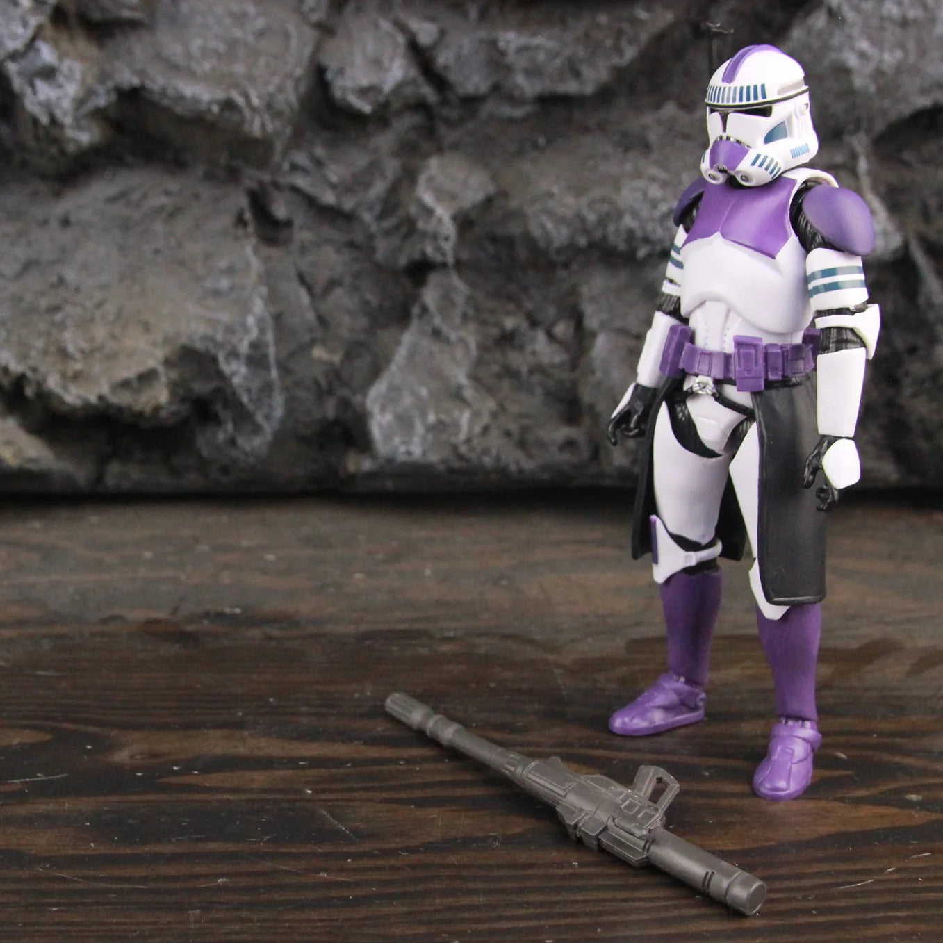 New Body 187th Legion Purple Phase II P2 ARF Trooper Rocket Team Leader 6" Action Figure Mace Windu Republic Grand Army Clone
