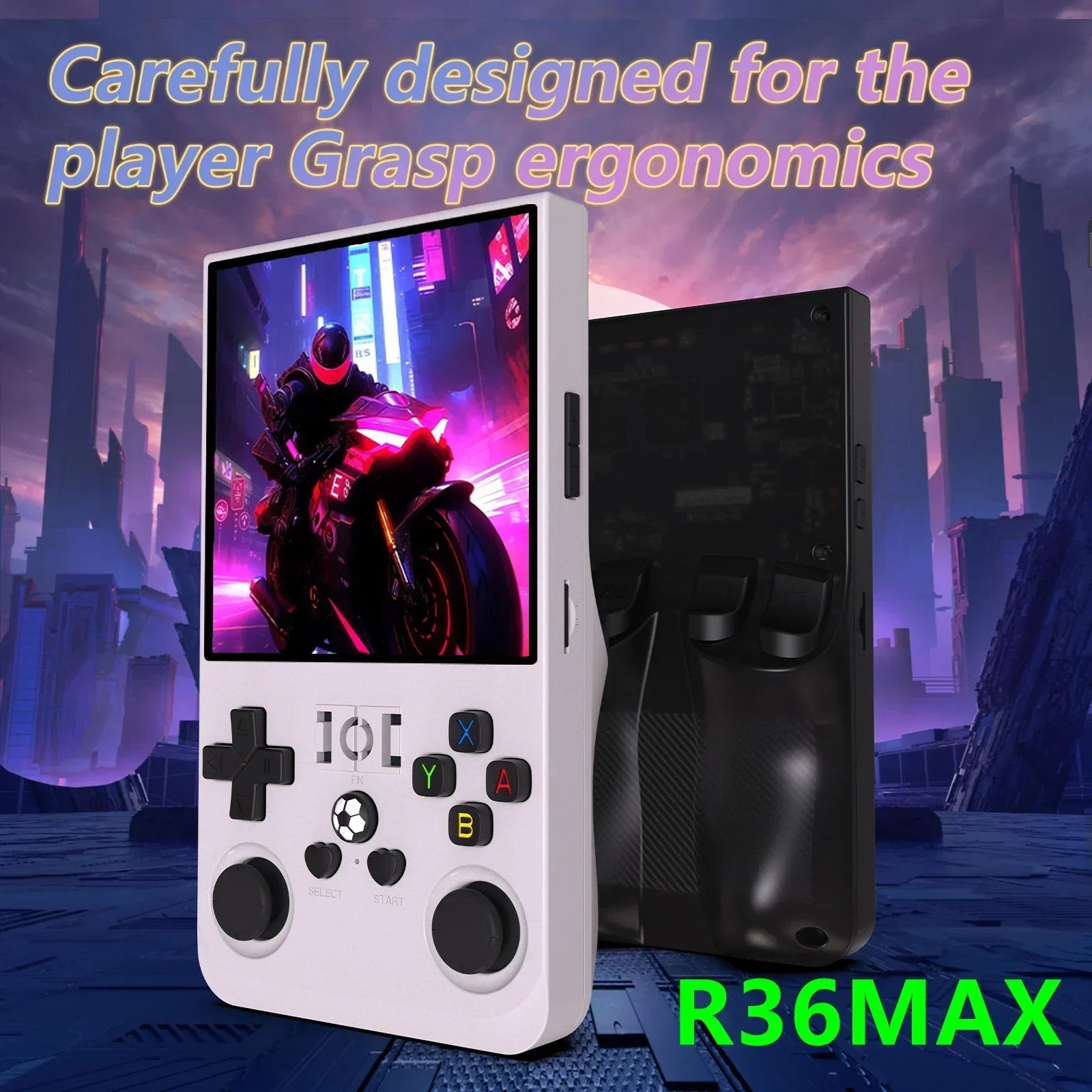 R36MAX Игрална конзола 64GB 128GB 18000+ ИГРИ Linux система 4.0-инчов K36 срещу R36S 3.5-инчов джобен видео плейър. Не е необходимо изтегляне.