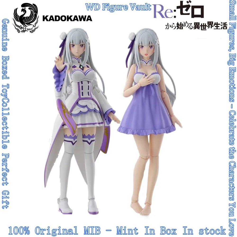 KADOKAWA Plastic Model Re:ZERO Emilia DX Ver. Swimsuit & Gown Dual Body Pre-colored Ready Stock