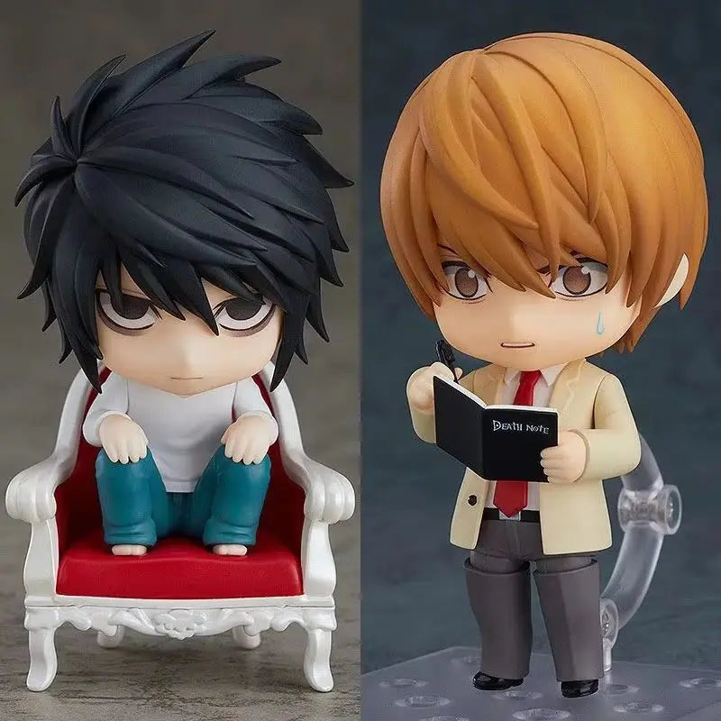 Death Note L Yagami Light Nendoroid Anime Action Figures 10cm Movable Pvc Collectible Model Desktop Ornament Gift For Anime Fans