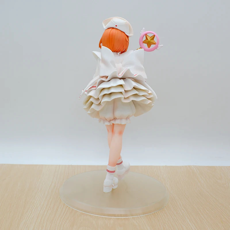 22cm Cardcaptor Sakura Sakura Kinomoto Nurse Anime Girl Figure Card Captor Sakura Kerberos Action Figure Model Doll Toys Gifts