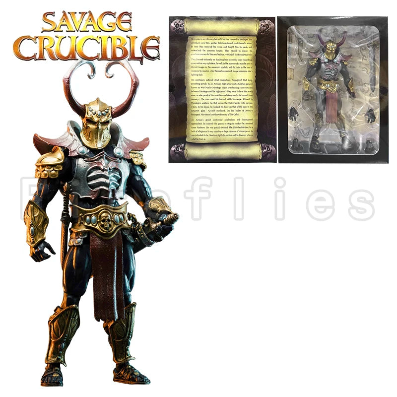 1/12 7inches Harbinger Studios Savage Crucible Action Figure Wave 2 Jaeger Nashom Krieger Whoman Barbarian Anime Model Gift
