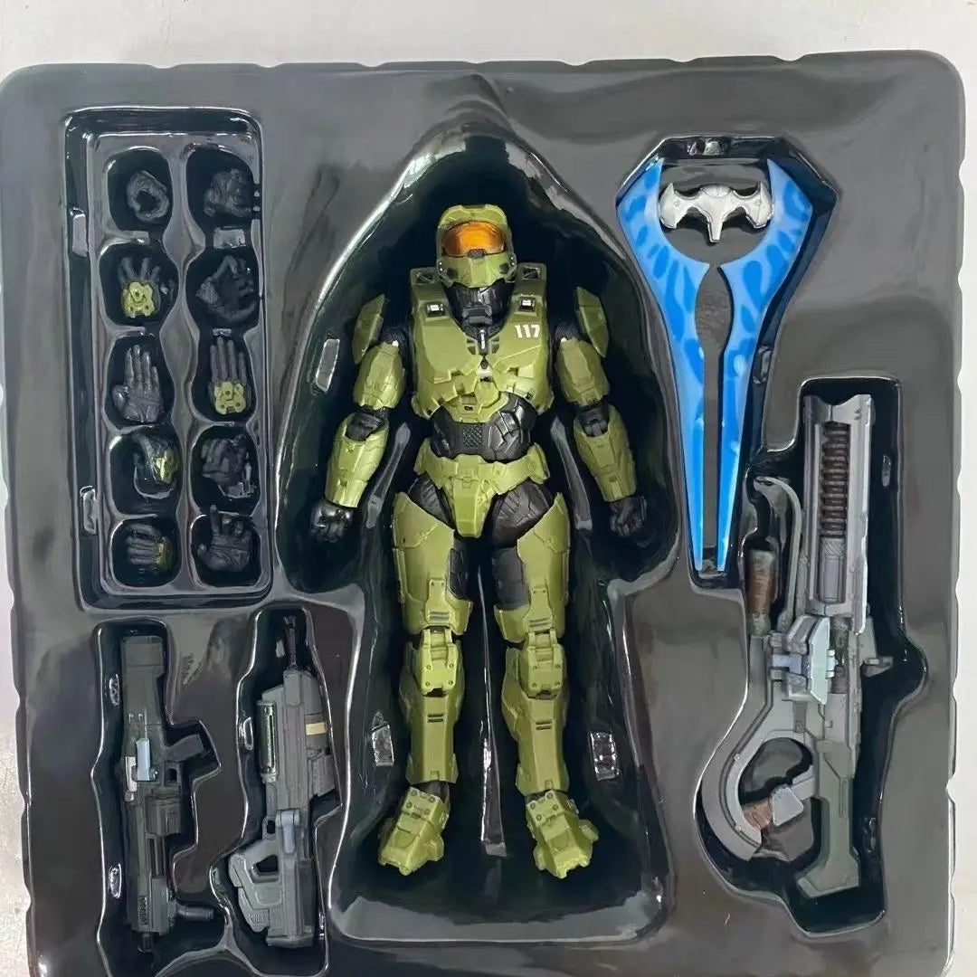 Sentinel Master Chief 18cm PVC Action Figure Anime Collection Model Mjolnir Mk VI SV Movable Doll Toys for John117 S117