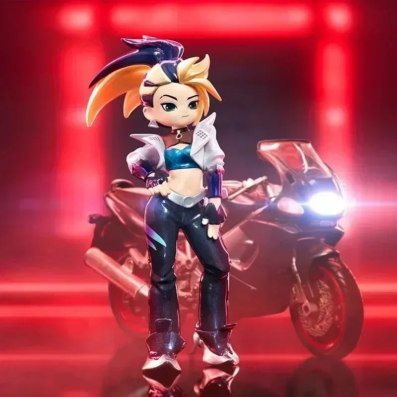 POP MART K/DA ALL out Series League of Legends Blind Box - Kawaii Anime Фигурка Изненада Мистериозна Колекция Кукли