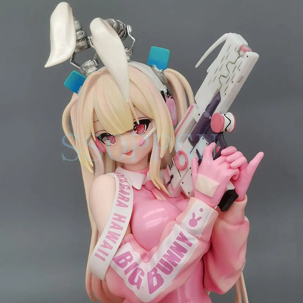 Pink Super Bunny Girl Figure Hobby Sakura DDUCK KONG 25cm Anime PVC Action Figure Toy Super Bunny Statue Collection Model Doll