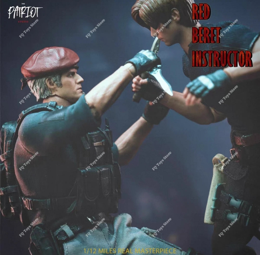 In Stock Patriot Studio 1/12 Scale H.C.F Undercover Red Beret Instructor Jack Crowsa 1.0 Full Set 6in Action Figure Model