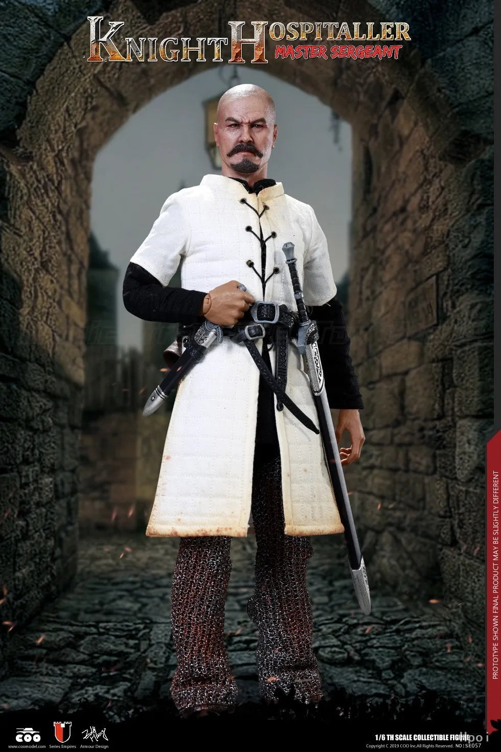 【In Stock】Original COOMODEL 1/6 Scale Empire Series Hospital Knight Sergeant Ornaments Collection Artwork