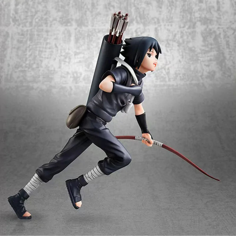 18cm Naruto Shippuden Anime Figurine Itachi Uchiha Sasuke Cartoon Action Figures Statue Model Ornament Toys Gift