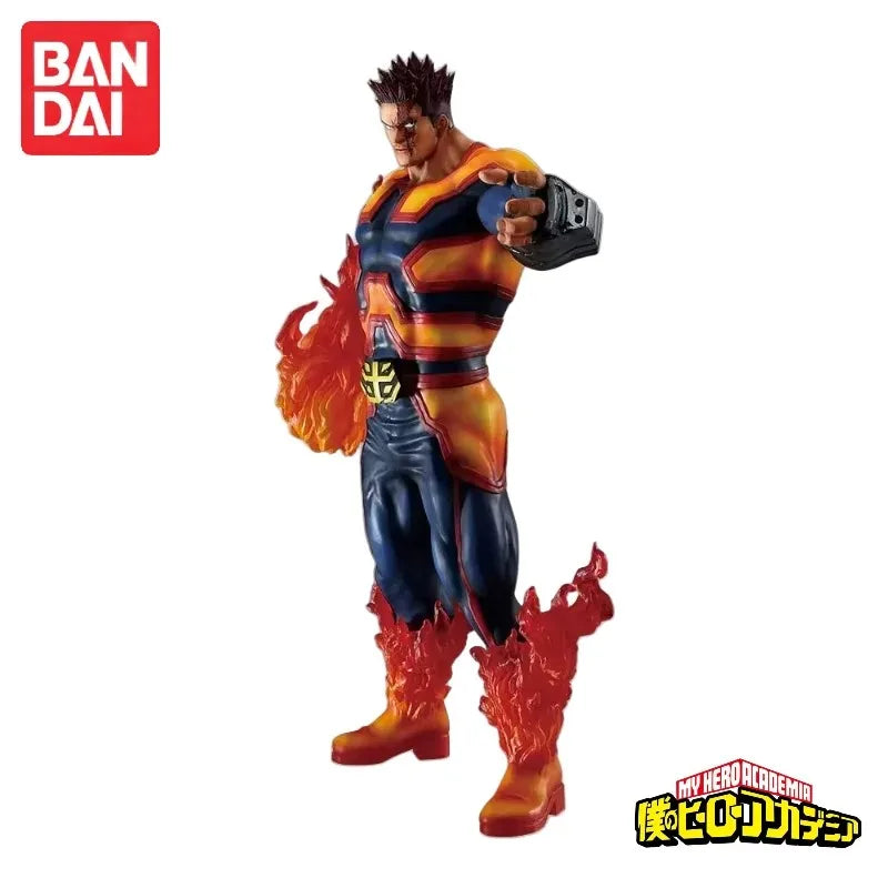 In Stock Original Bandai My Hero Academia Ichiban Kuji Endeavor Anime Action Figures Model Toys desktop Ornament collect Gifts