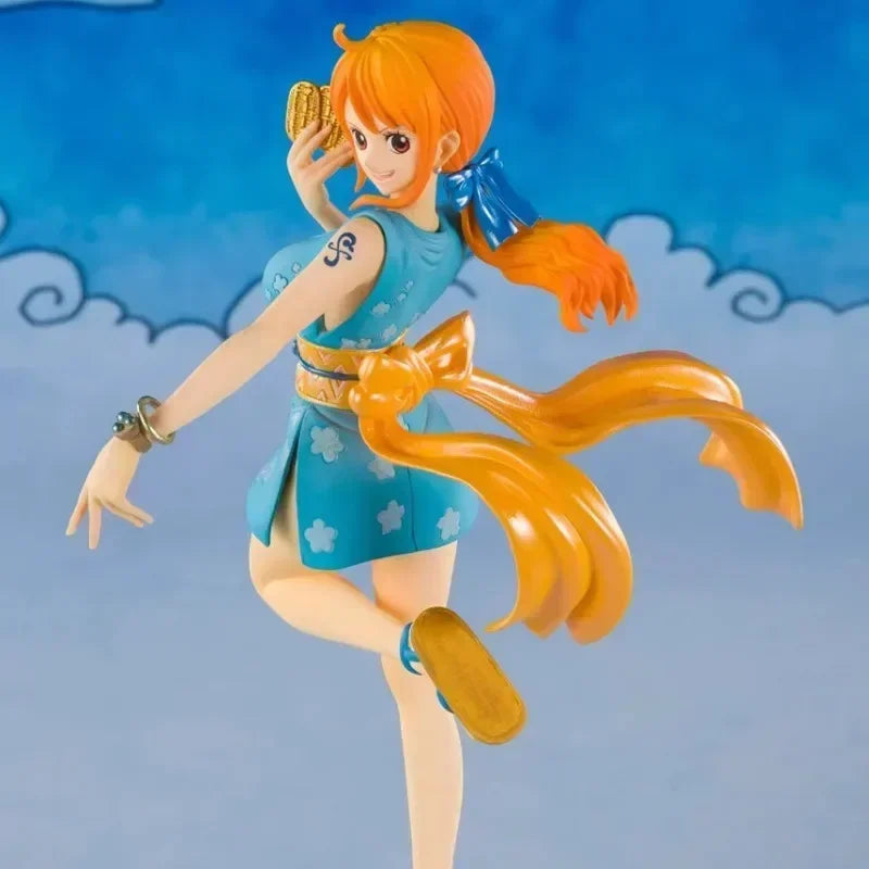 BANDAI Original Figuarts ZERO Wano Country Nami One Piece Anime Action PVC Figure Modello Decoration Toys Boys and Girls Gifts