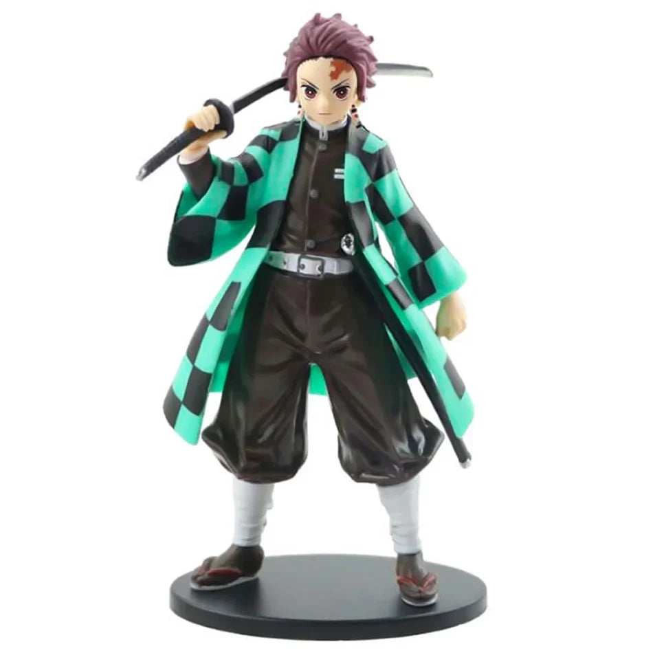 Ghost Slayer Anime Character Zaomen Tanjiro You Bean My Wife Shanyi Handmade PVC Model Anime Peripheral Ornament Birthday Gift