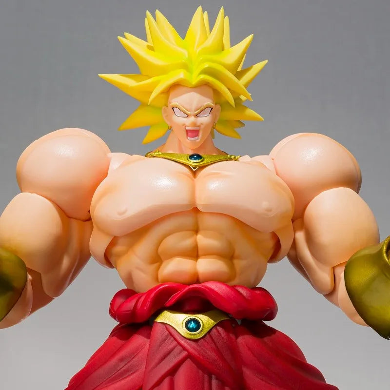 Fast Shipping Bandai Anime Dragon Ball SHF BROLY -40th Anniversary Reissue Edition- Original Model Toys Action Figure Children