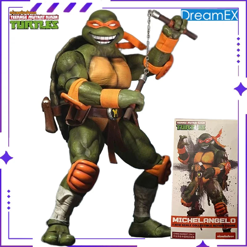Authentic DreamEX Original Ninja Turtles Series Michelangelo&Donatello 1/6 Anime Mobile Doll Model Toy Gift Collection in Stock