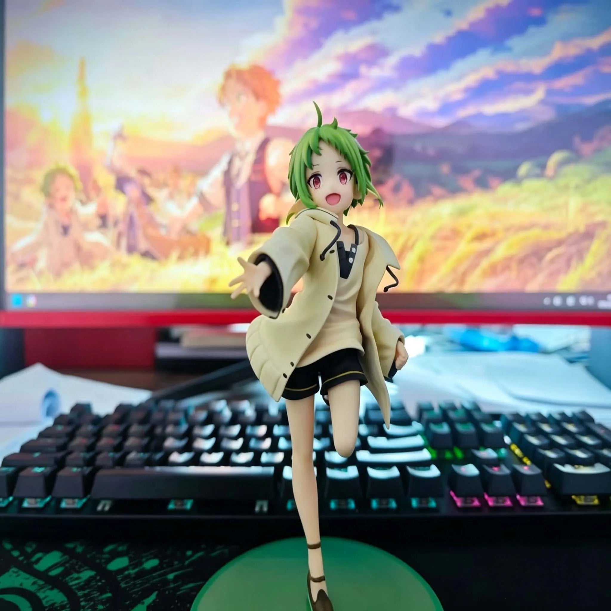 New Magician Roxy Migurdia Action Figure Mushoku Tensei：Jobless Reincarnation Anime Figure PVC Adult Collection Model Doll Toys