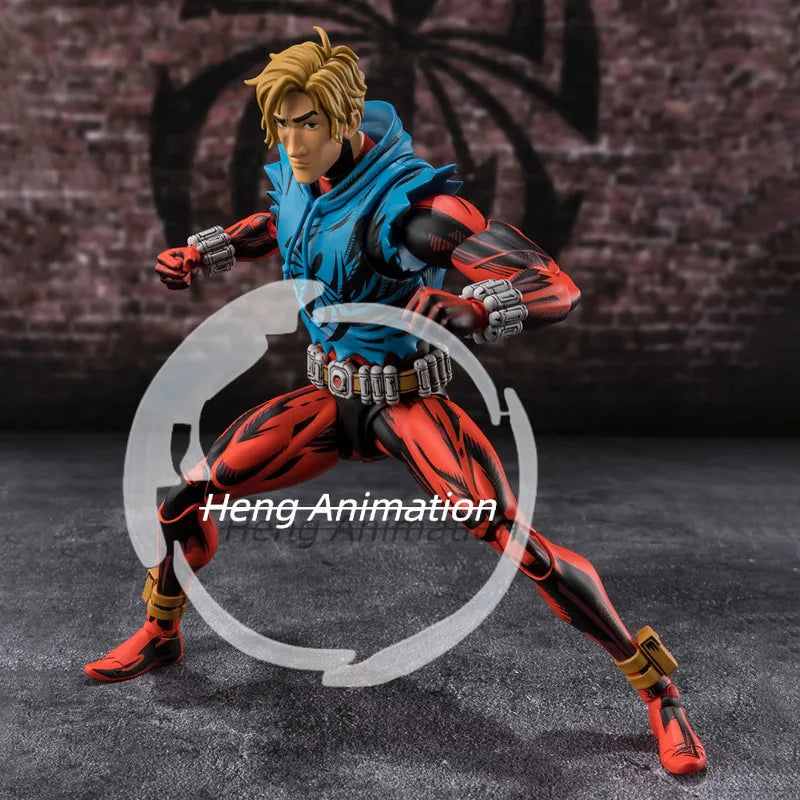 In Stock BANDAI Original Box S.H.Figuarts ACROSS THE SPIDER VERSE SCARLET SPIDER MAN SHF Action Figure Model Toy