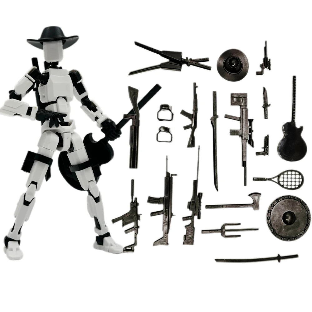 3D-gedruckte Death/Swordsman Dummy 13 Actionfiguren, mehrgelenkige, bewegliche Lucky 13 Actionfigur, Nova 13 Actionfigur als Geschenk