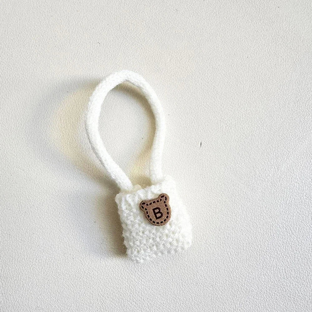 For 15-17 cm v1v2 Labubu Clothes outfit Labubu Sitting Party Bear Label Scarf Hat Bag Dolls Accessories Cute Decoration